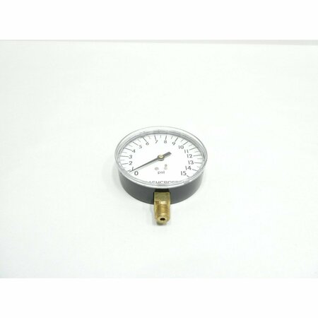 ASHCROFT 3-1/2IN 1/4IN 0-15PSI NPT PRESSURE GAUGE 35W1005-H-02L-15#